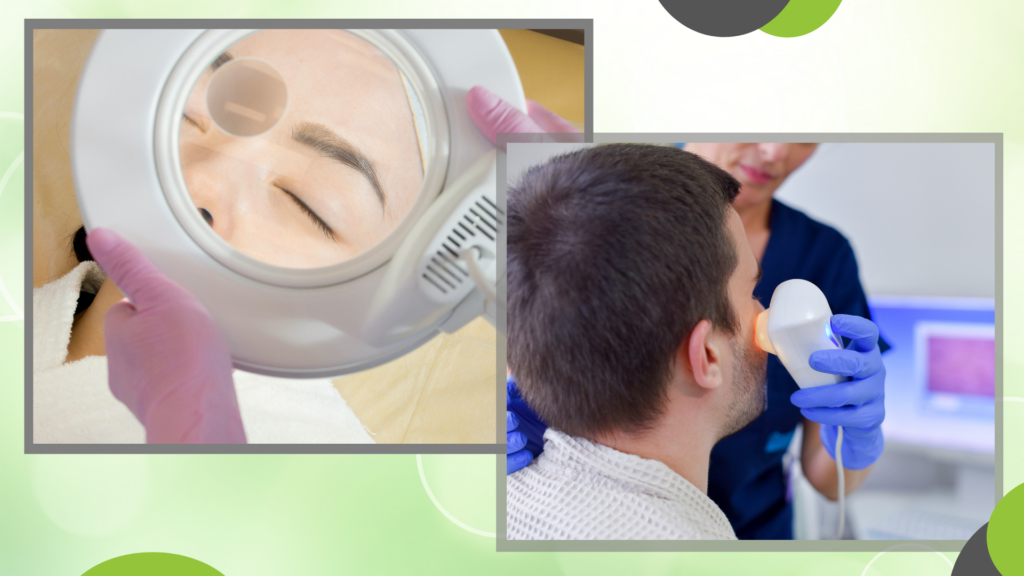 Unser 1. Treffen (1) Die Haut wird unter die Lupe genommen